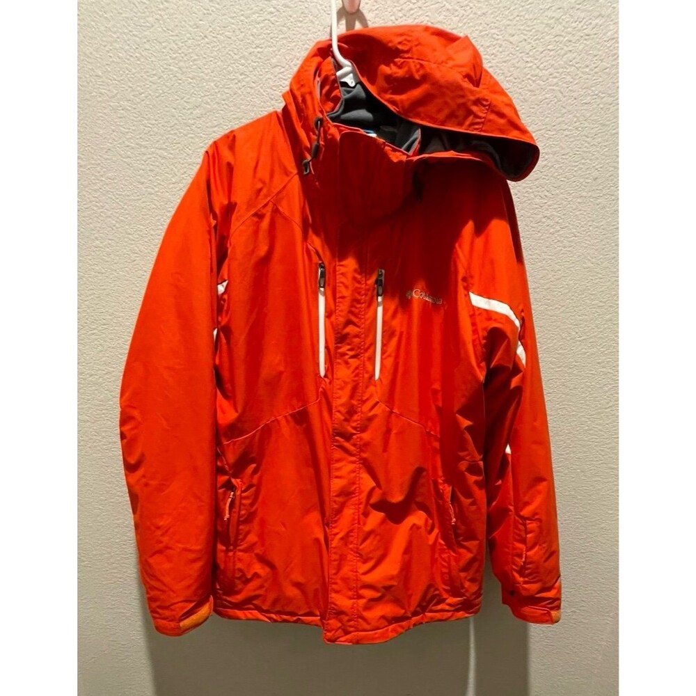Orange Columbia Omni-Heat Men’s Winter Coat Jacket, Size Adult Extra Large, XL